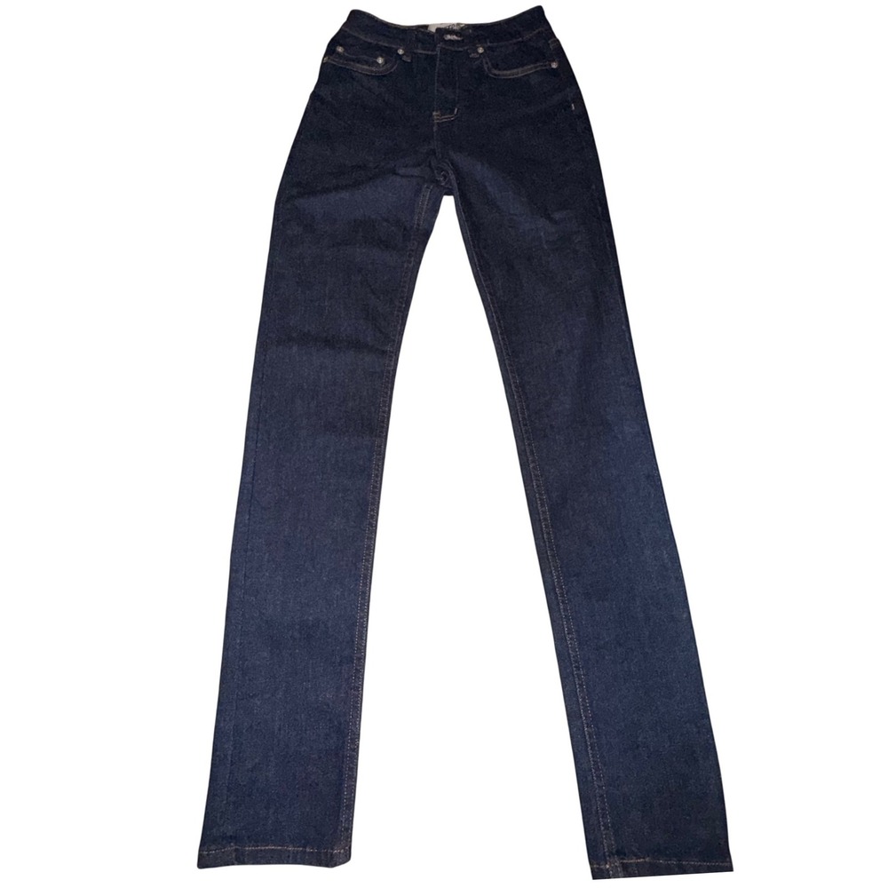 Naked & Famous Skinny Jeans Indigo Raw Denim Streetwear Minimalist 24 Blue
